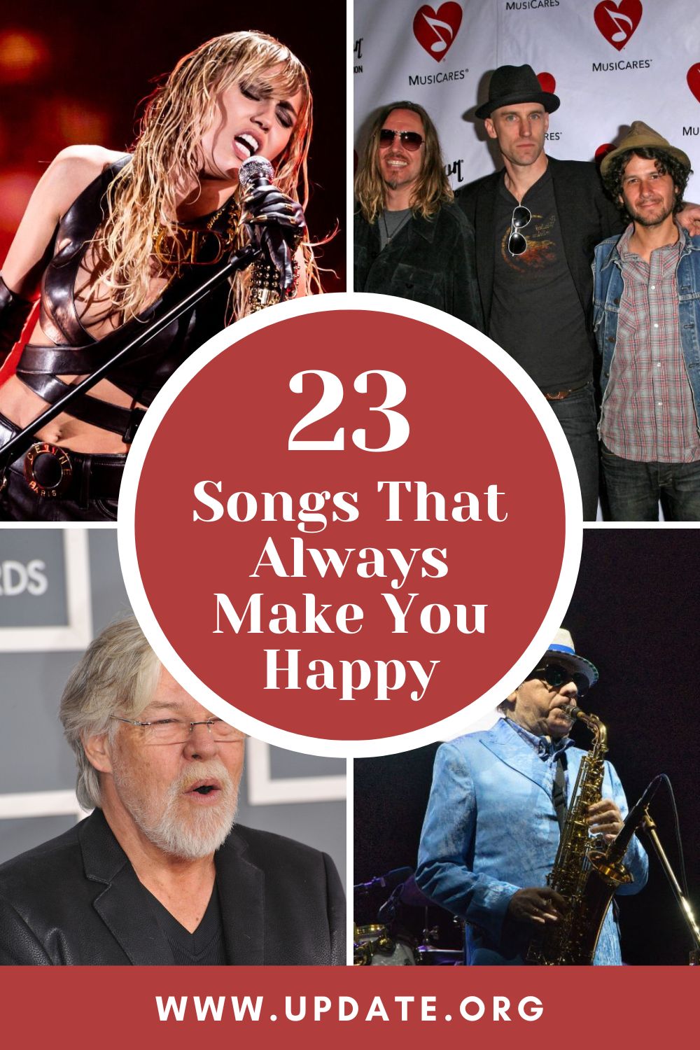 23 Songs That Always Make You Happy pinterest image.