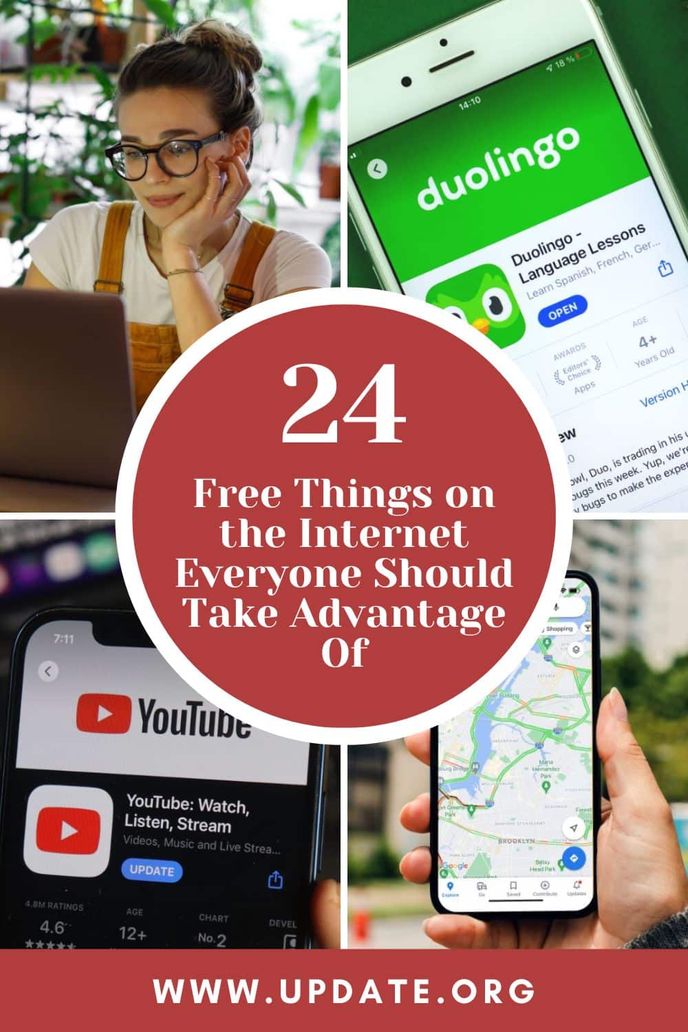 24 Free Things on the Internet Everyone Should Take Advantage Of pinterest image.