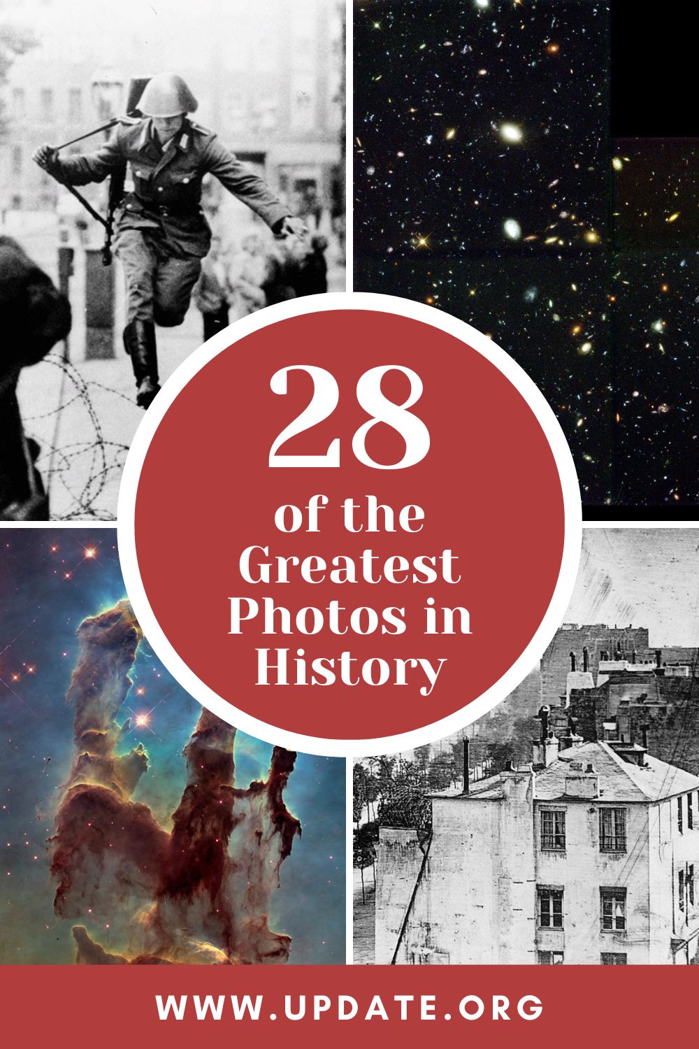 28 of the Greatest Photos in History pinterest image.