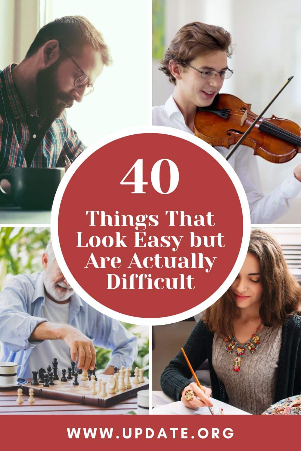 40 Things That Look Easy but Are Actually Difficult pinterest image.