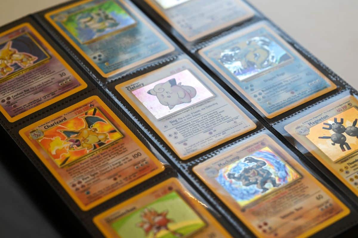 A rare Pokemon card collection.